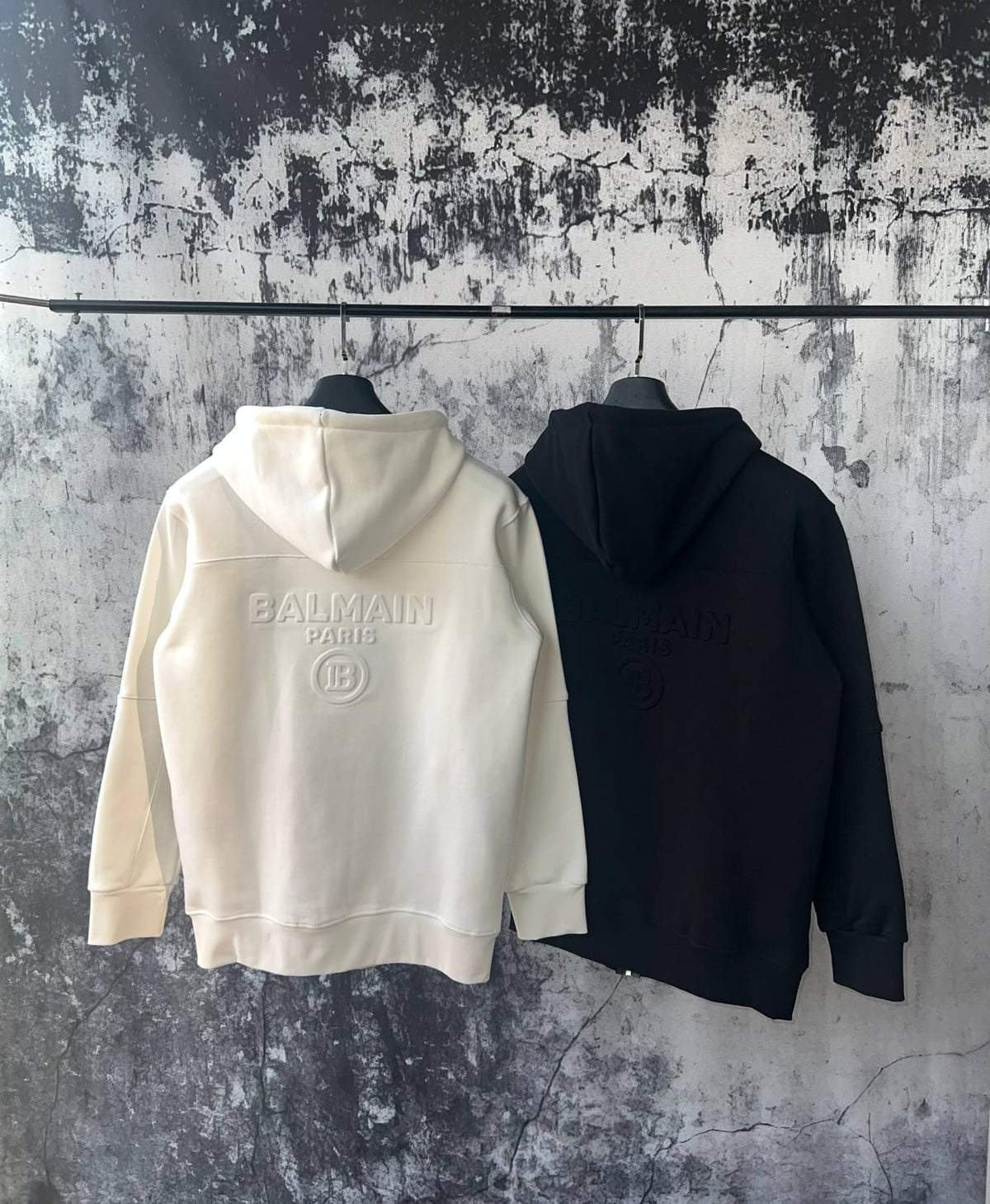 Felpa con zip Balmain 001