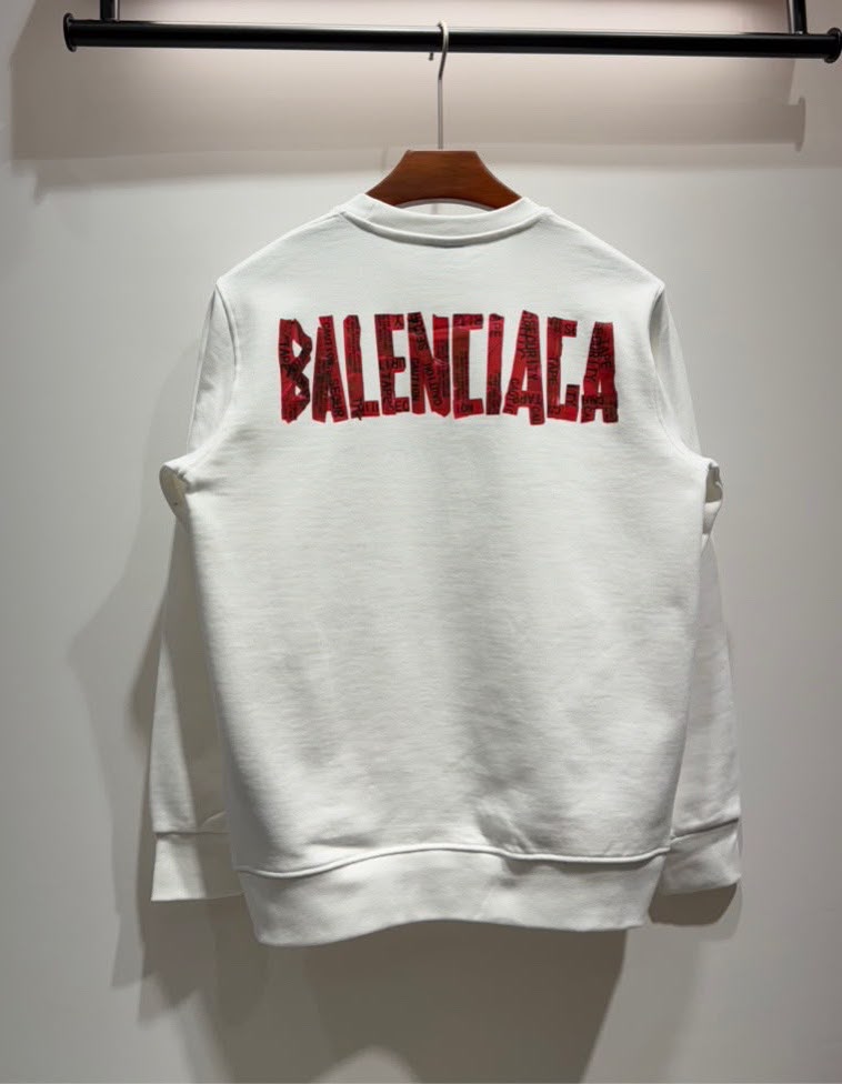 Felpa girocollo Balenciaga "Caution"
