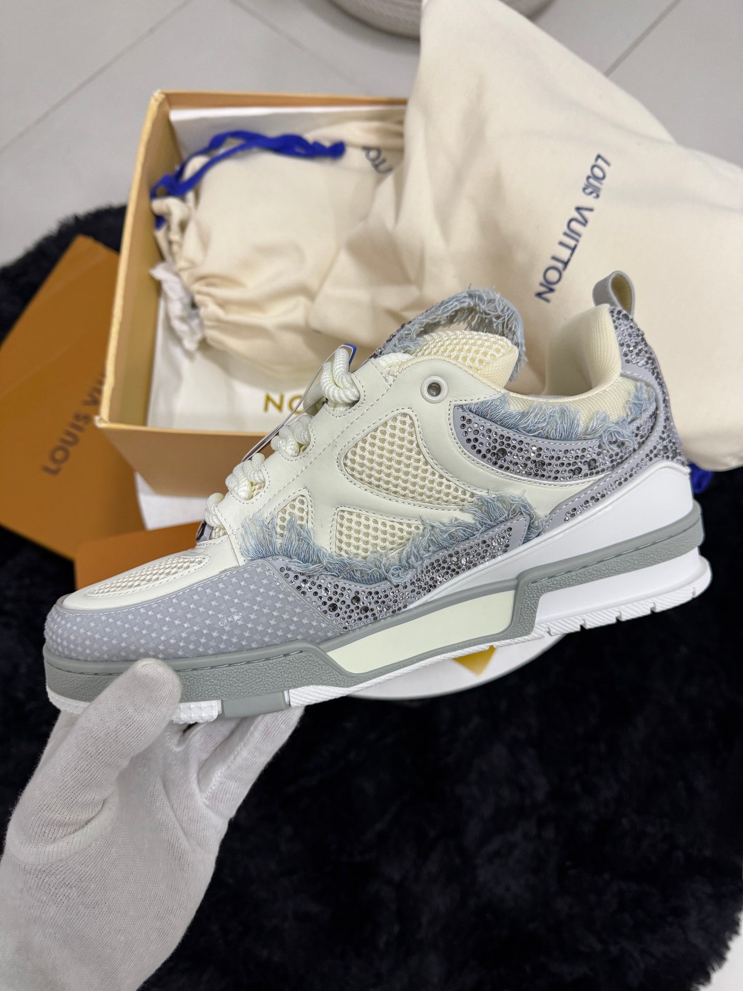 Sneakers LV Skate Grey Crystal