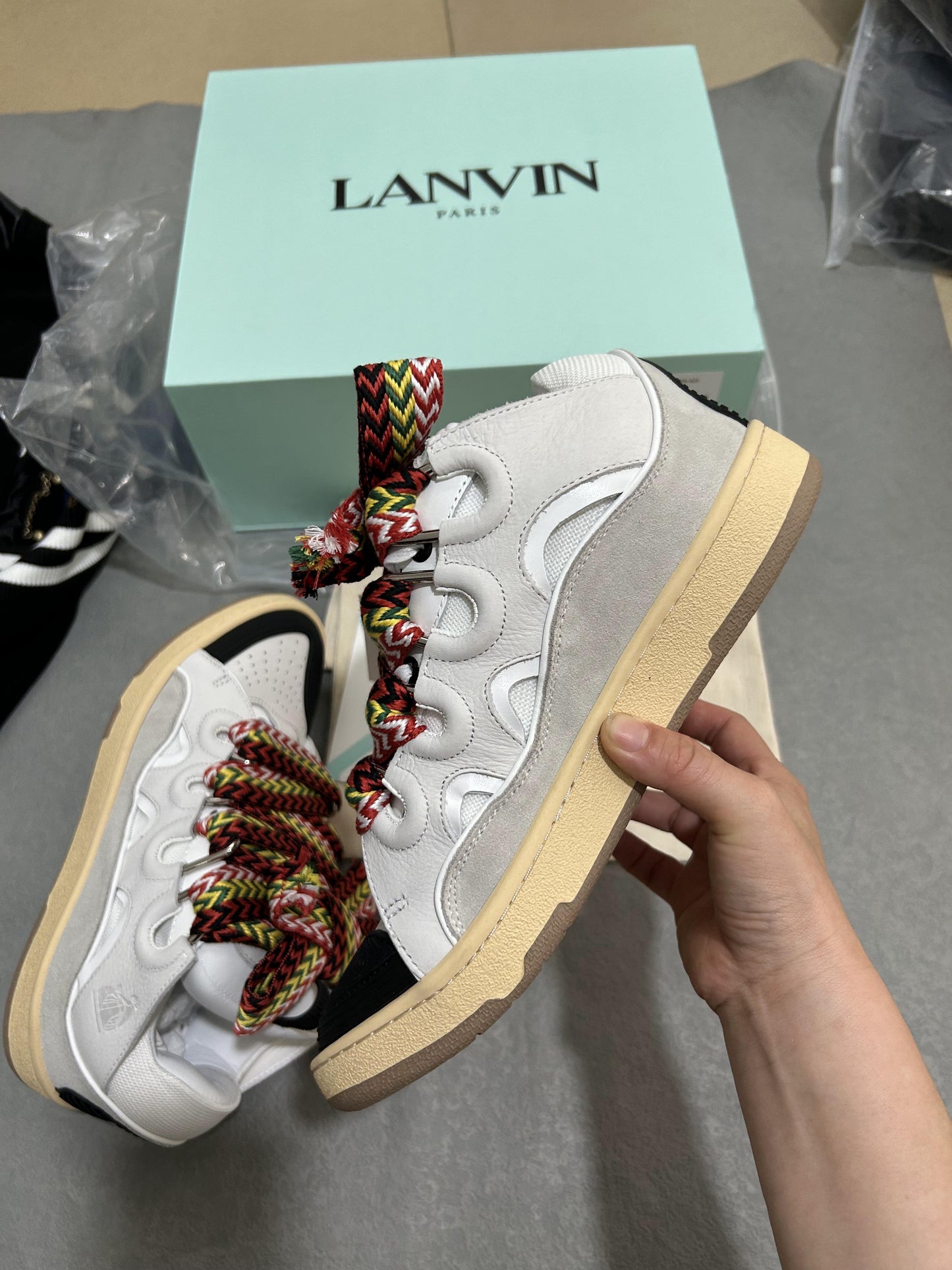 Sneakers LANVIN Bianca/Rossa
