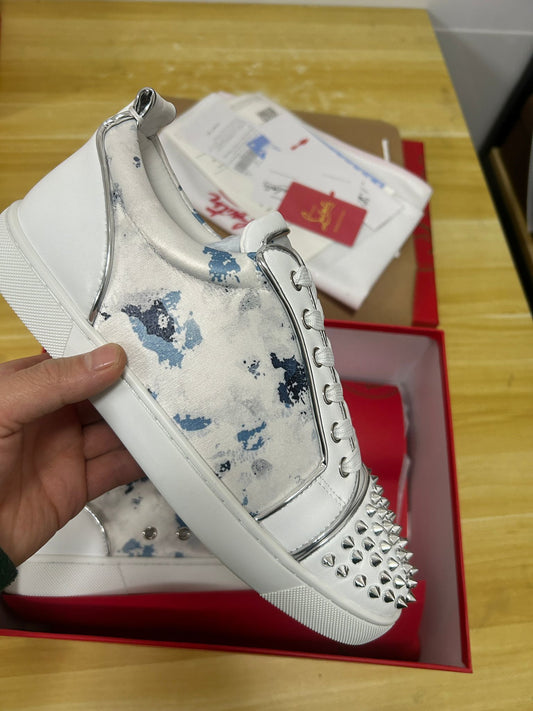 Sneakers Christian Louboutin "Spikes Orlato Bianco"