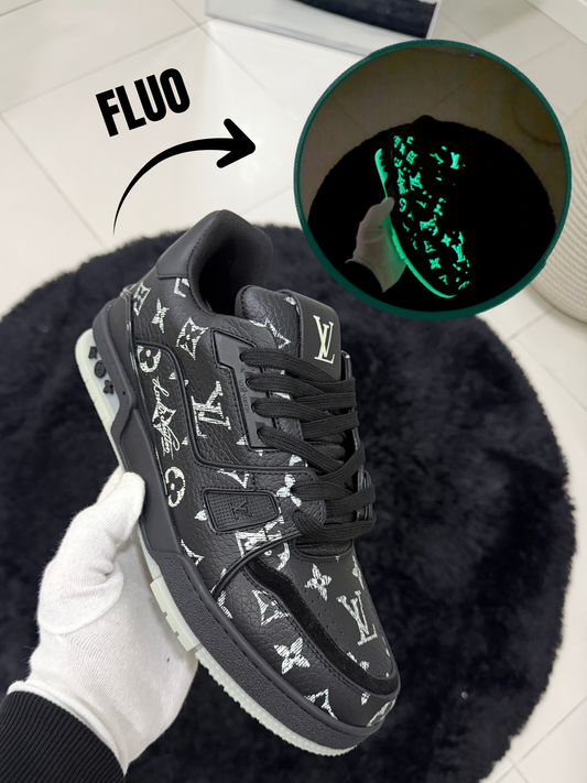 Sneakers LV Trainer Fluo - Nera