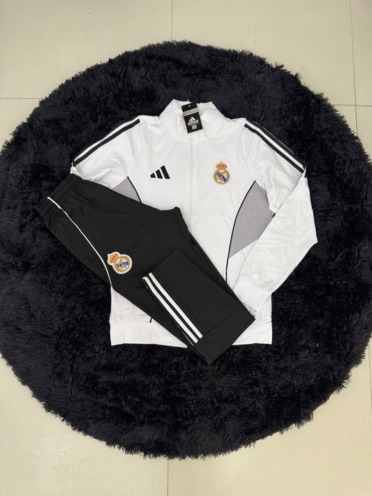 Tuta Real Madrid Bianca/Nera 001