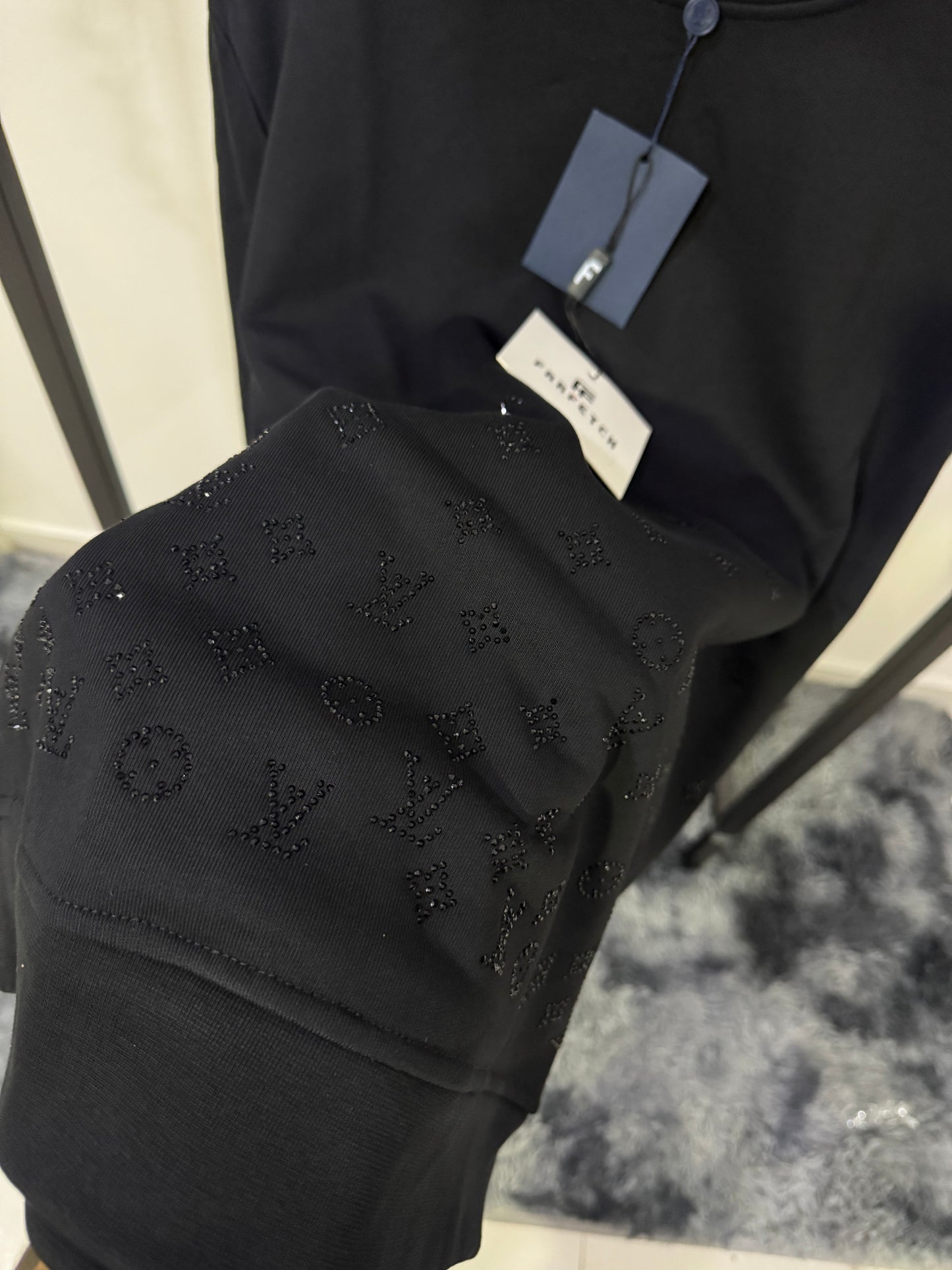 Felpa girocollo LV Crystal Monogram Gradient Reverse