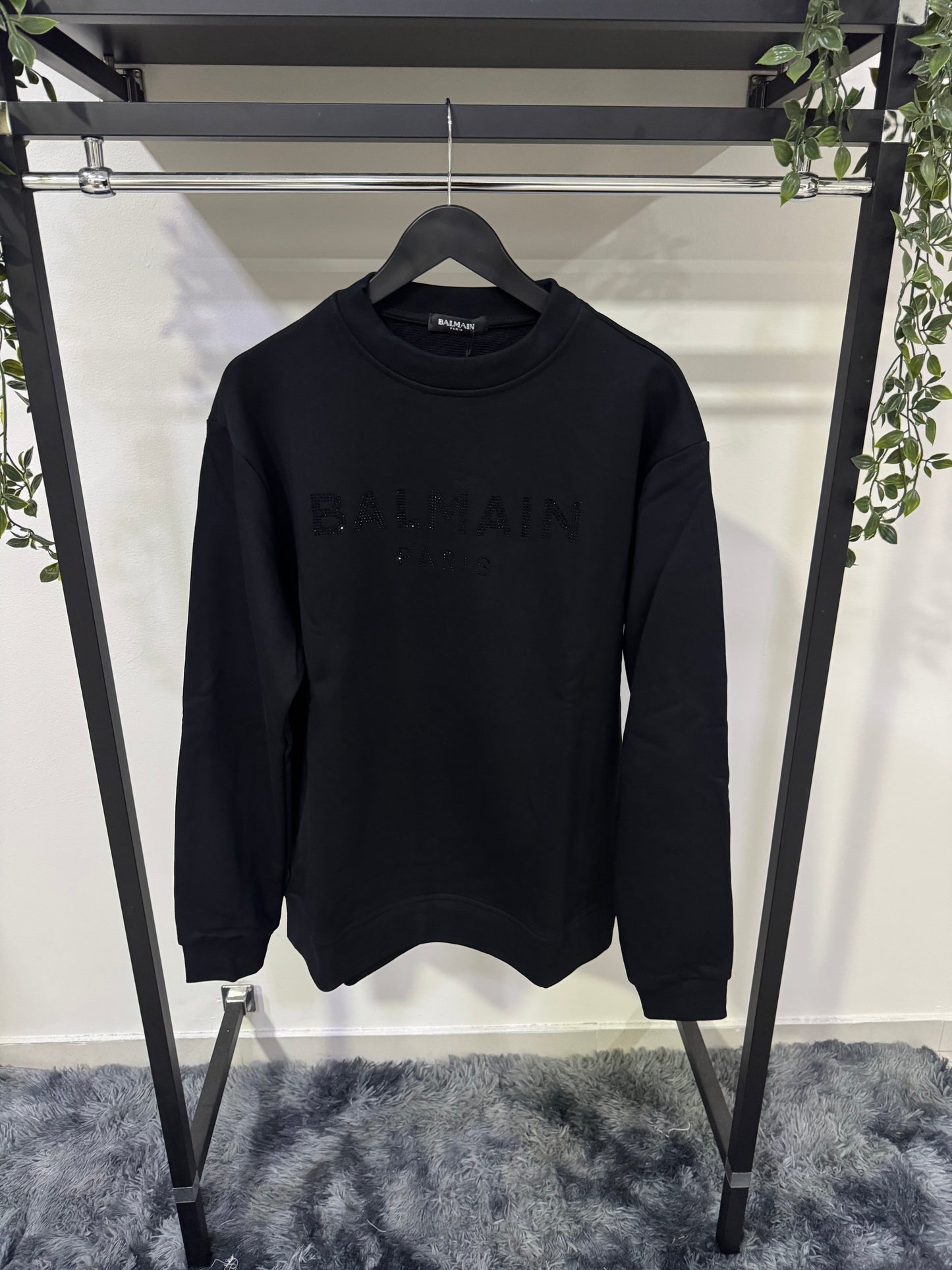 Felpa girocollo Balmain Crystal
