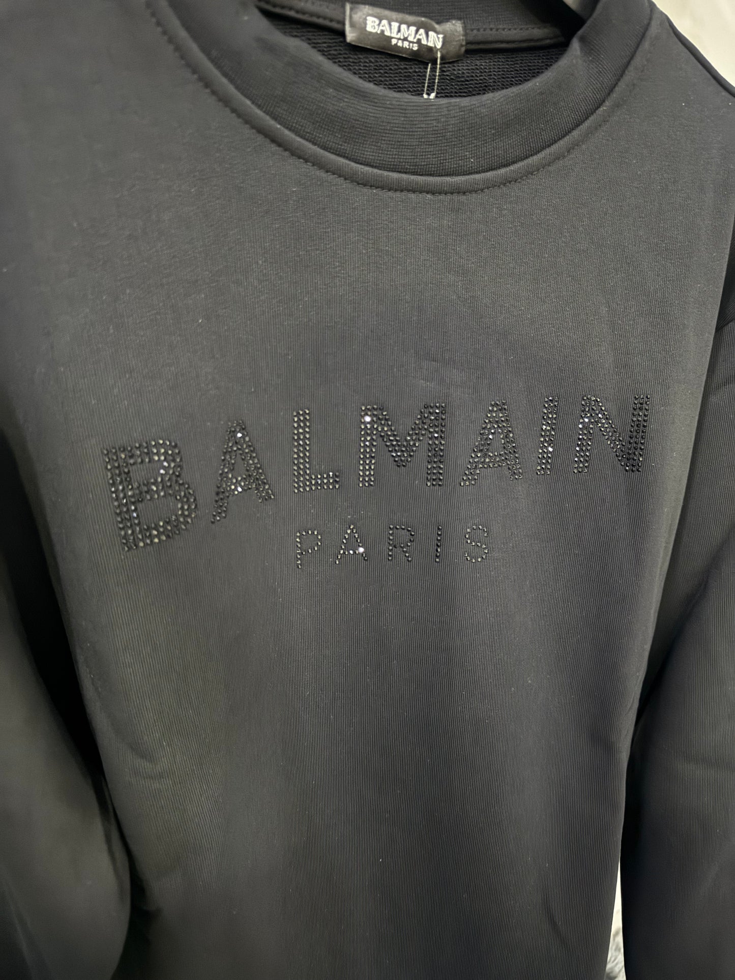 Felpa girocollo Balmain Crystal