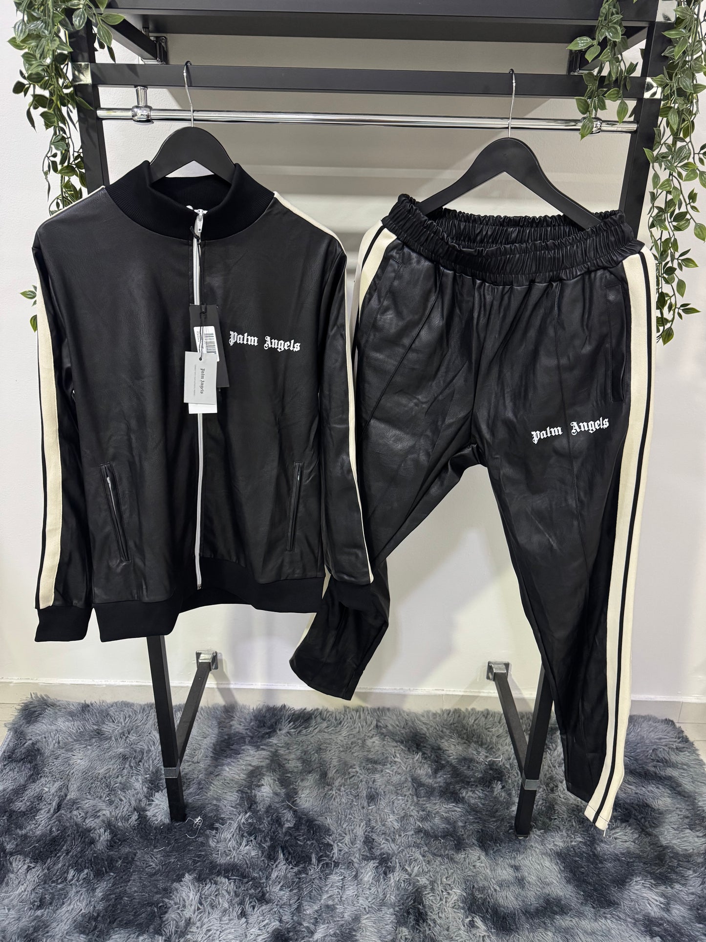 Tuta Palm Angels in Pelle