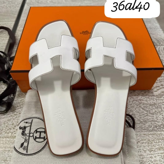 Sandalo Hermes Bianco