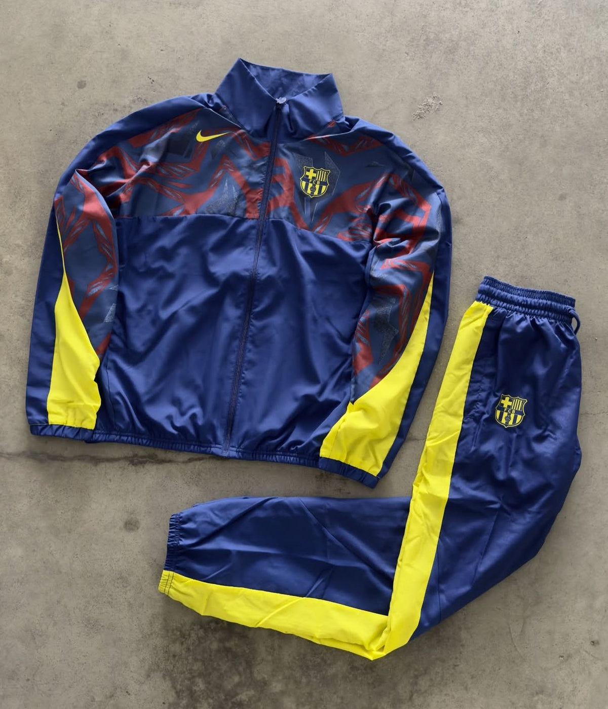 Tuta FC Barcellona Retro - Blu/Giallo