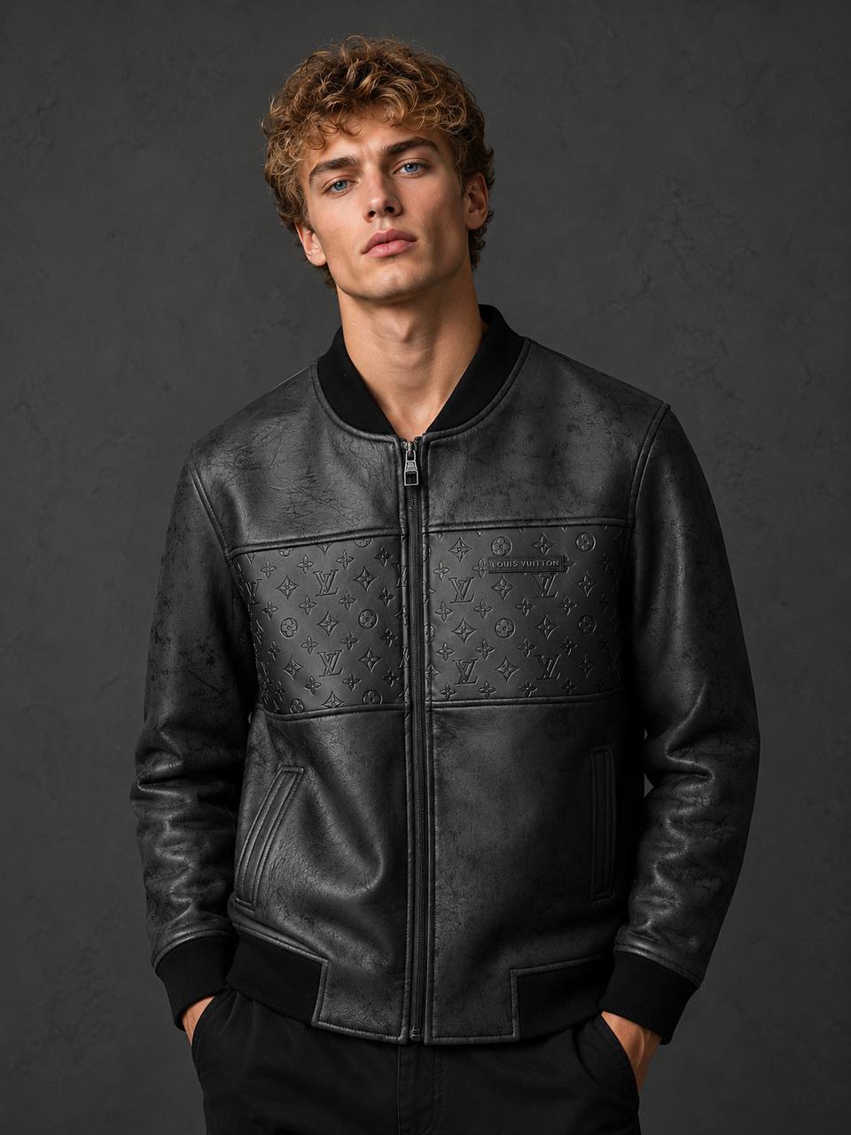 Giacca in pelle LV