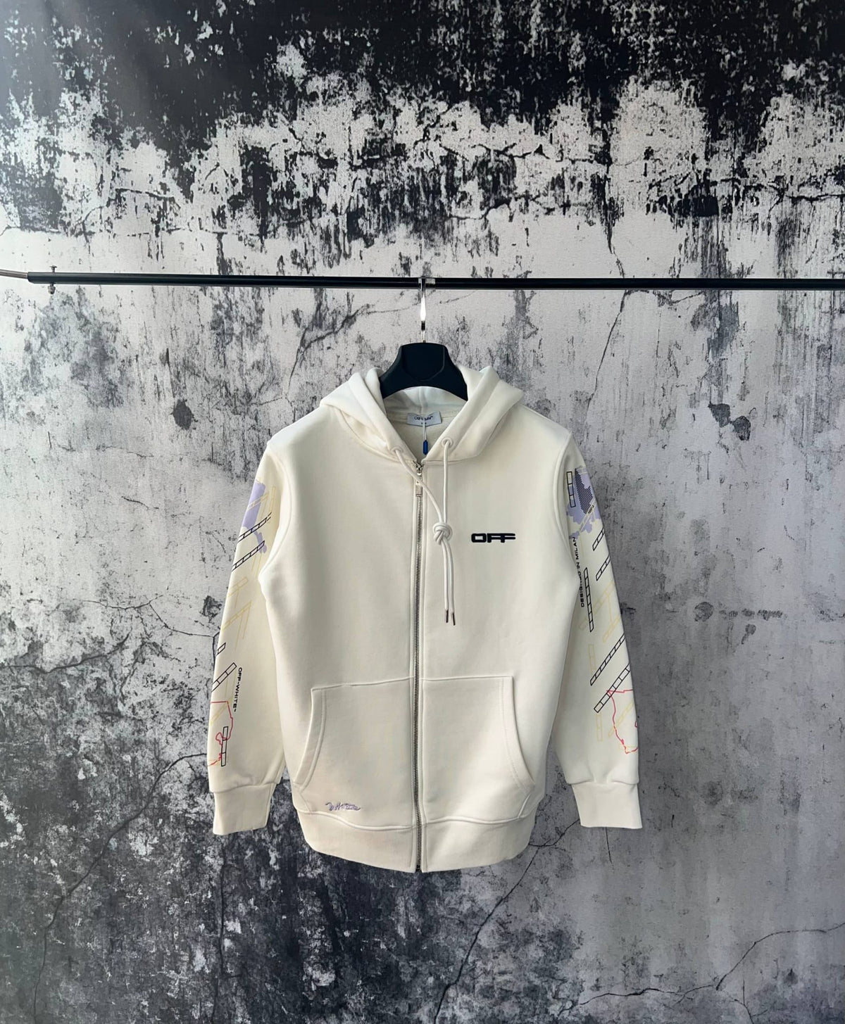 Felpa con zip Off-White 001