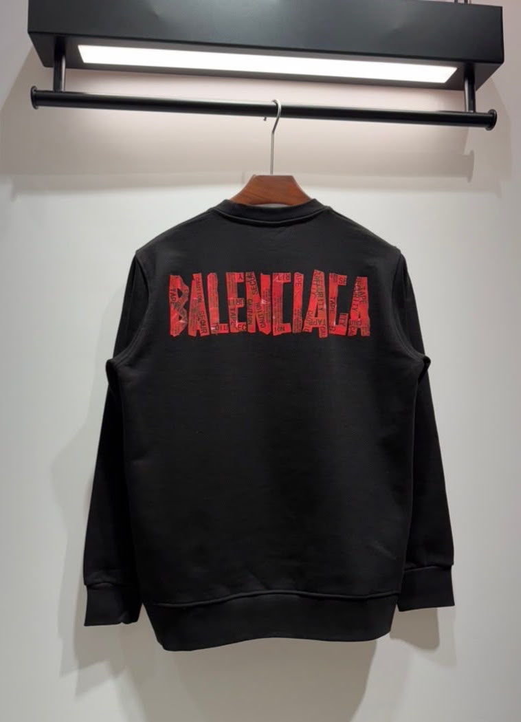 Felpa girocollo Balenciaga "Caution"