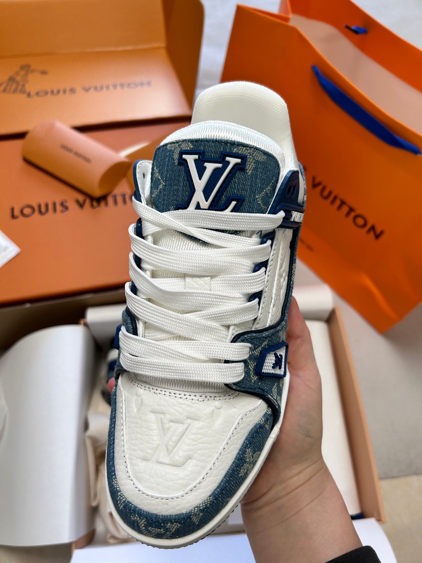 Sneakers LV Trainer Jeans